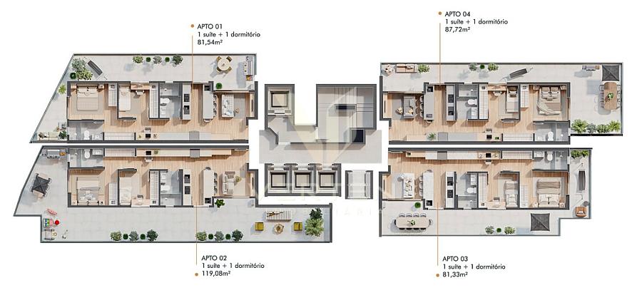 Apartamento com 1 Su�te + 1 Quarto � Venda no Bothanic | Centro de Itaja� | Lazer Completo 21