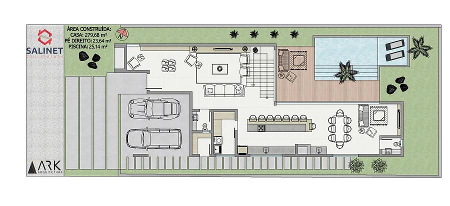 Casa de Condomínio com 3 quartos à venda, 328m², 4 banheiros, 2 garagens - Porto Belo - Porto Belo — foto 7