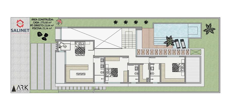 Casa de Condomínio com 3 quartos à venda, 328m², 4 banheiros, 2 garagens - Porto Belo - Porto Belo — foto 8