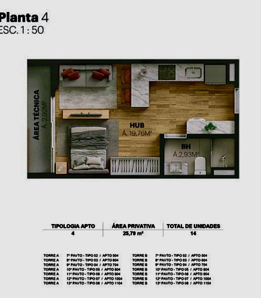 Studio no Edifício Voz no VivaPark em Porto Belo — foto 21